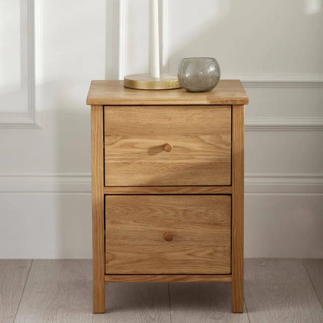 Coxmoor 2 Drawer Bedside Table - Julian Bowen