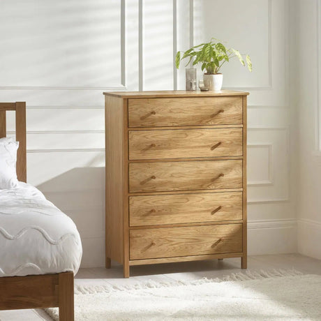 Coxmoor 5 Drawer Wide Chest - Julian Bowen