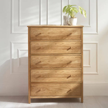 Coxmoor 5 Drawer Wide Chest - Julian Bowen