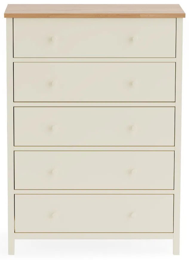 Coxmoor 5 Drawer Wide Chest - Julian Bowen