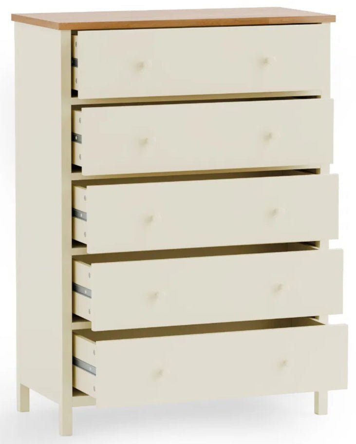 Coxmoor 5 Drawer Wide Chest - Julian Bowen