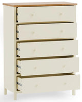 Coxmoor 5 Drawer Wide Chest - Julian Bowen