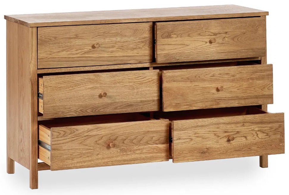 Coxmoor 6 Drawer Wide Chest - Julian Bowen