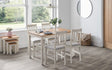 Coxmoor Dining Table, Bench & 2 Chairs - Julian Bowen