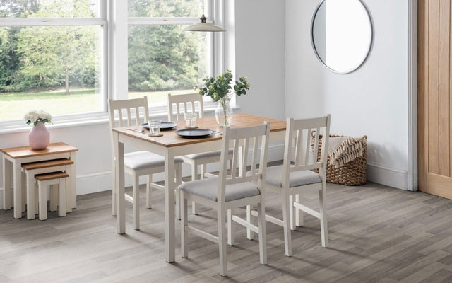 Coxmoor Dining Table, Bench & 2 Chairs - Julian Bowen
