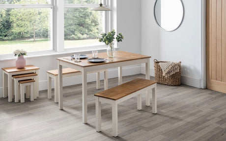 Coxmoor Dining Table & Benches - Julian Bowen