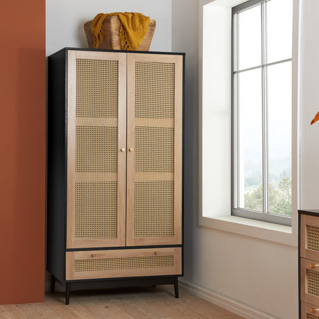 Croxley 2 Door 1 Drawer Wardrobe - Birlea