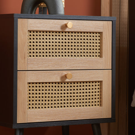 Croxley 2 Drawer Bedside Table - Birlea