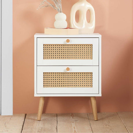 Croxley 2 Drawer Bedside Table - Birlea