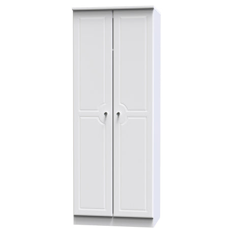 Crystal Ash 2 Door Wardrobe - Welcome Furniture