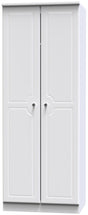 Crystal Ash 2 Door Wardrobe - Welcome Furniture