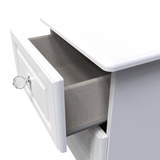 Crystal Ash 2 Drawer Bedside Cabinet - Welcome Furniture