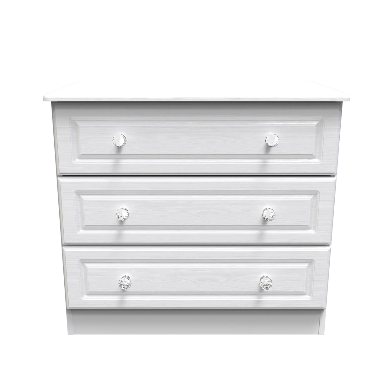 Crystal Ash 3 Drawer Chest - Welcome Furniture