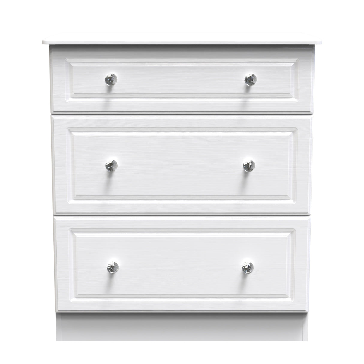 Crystal Ash 3 Drawer Deep Chest - Welcome Furniture