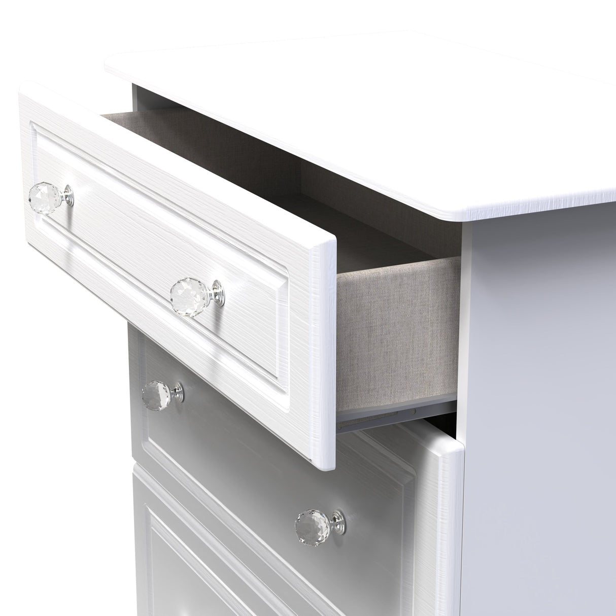 Crystal Ash 3 Drawer Deep Chest - Welcome Furniture