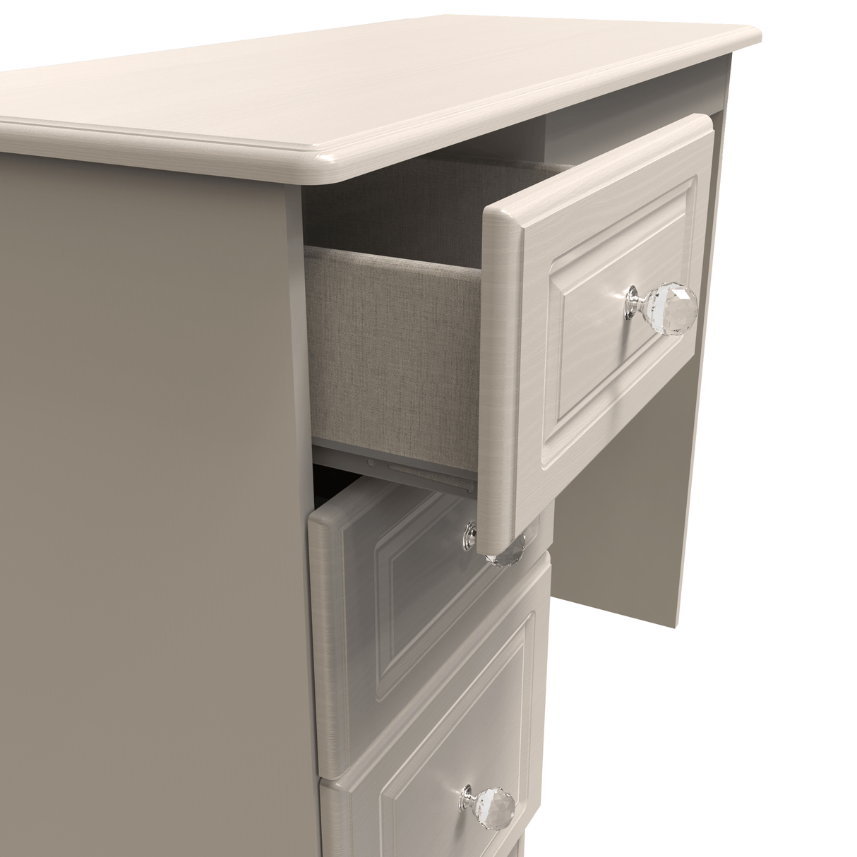 Crystal Ash 3 Drawer Vanity Table - Welcome Furniture