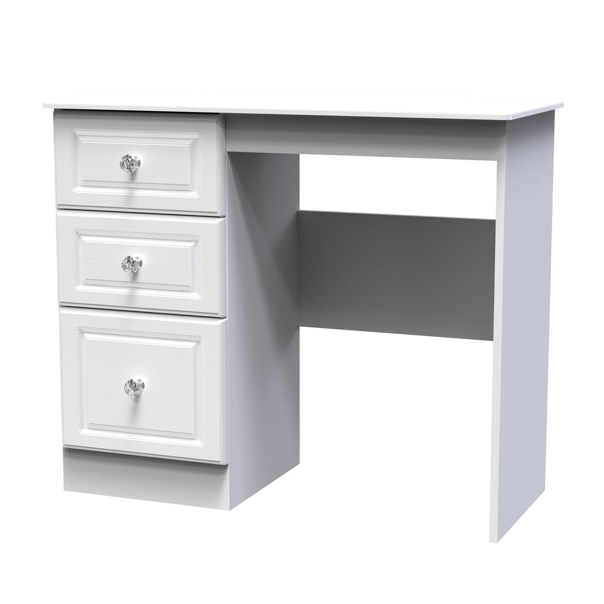 Crystal Ash 3 Drawer Vanity Table - Welcome Furniture