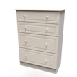 Crystal Ash 4 Drawer Deep Chest - Welcome Furniture