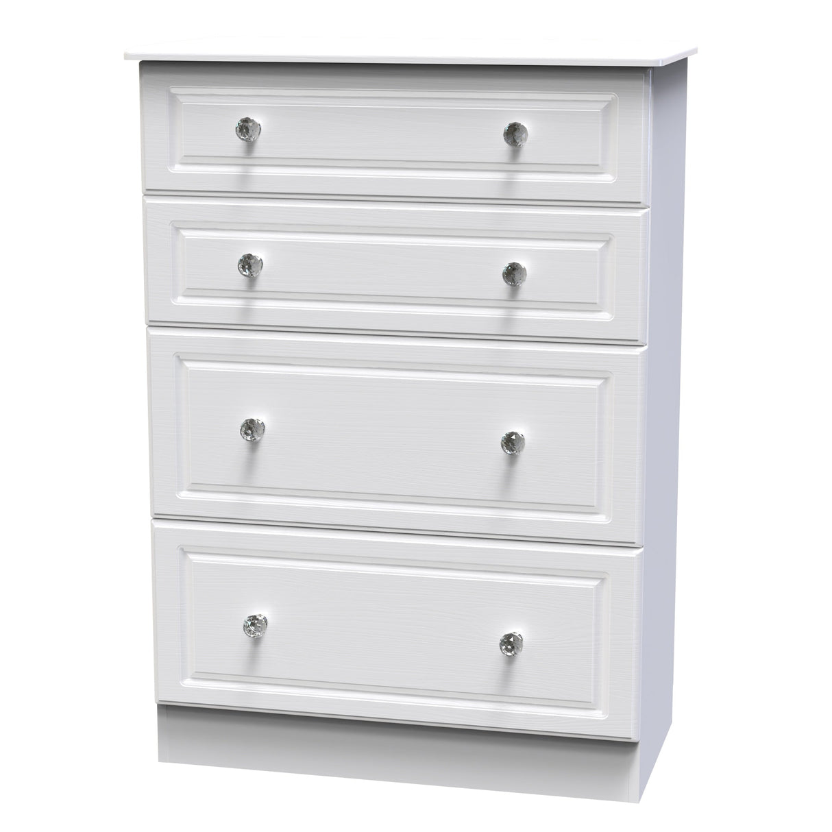 Crystal Ash 4 Drawer Deep Chest - Welcome Furniture