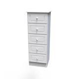 Crystal Ash 5 Drawer Tallboy - Welcome Furniture