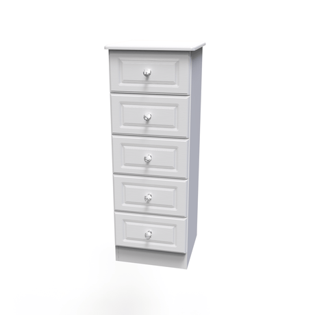 Crystal Ash 5 Drawer Tallboy - Welcome Furniture