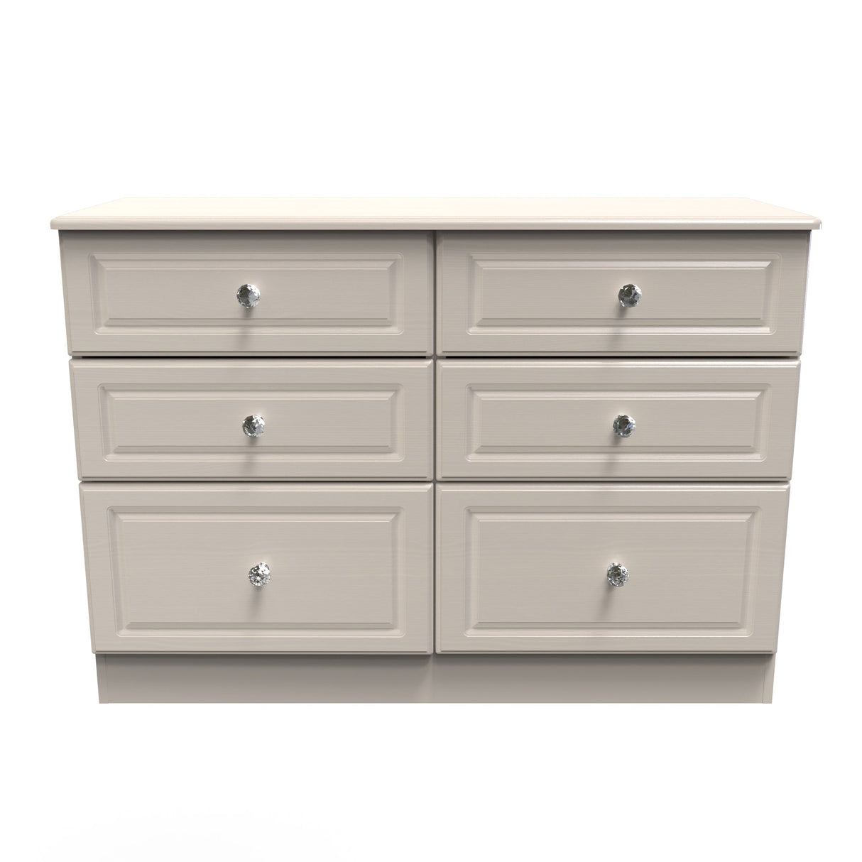 Crystal Ash 6 Drawer Midi Chest - Welcome Furniture