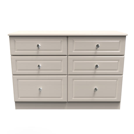 Crystal Ash 6 Drawer Midi Chest - Welcome Furniture