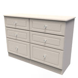 Crystal Ash 6 Drawer Midi Chest - Welcome Furniture