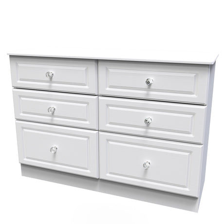 Crystal Ash 6 Drawer Midi Chest - Welcome Furniture