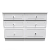 Crystal Ash 6 Drawer Midi Chest - Welcome Furniture