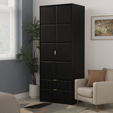 Cube 2 Door 2 Drawer Wardrobe - Welcome Furniture