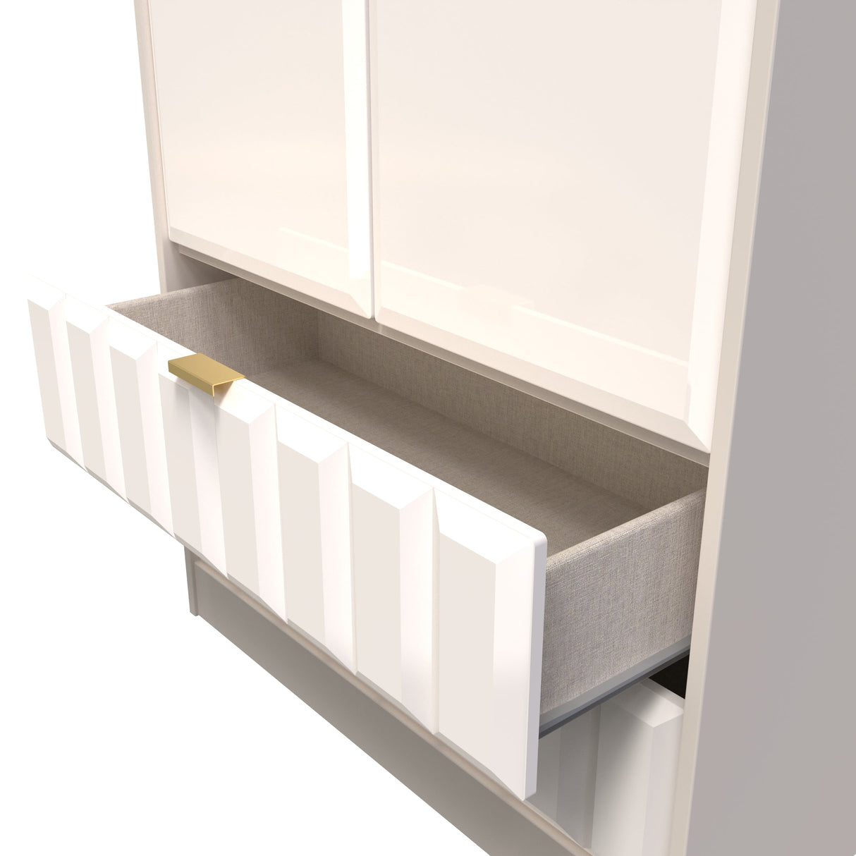 Cube 2 Door 2 Drawer Wardrobe - Welcome Furniture