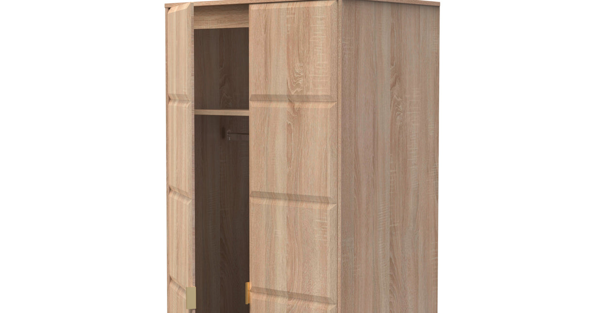 Cube 2 Door Wardrobe - Welcome Furniture