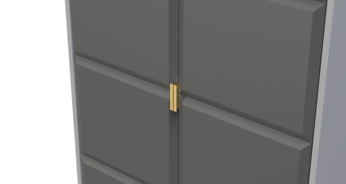 Cube 2 Door Wardrobe - Welcome Furniture