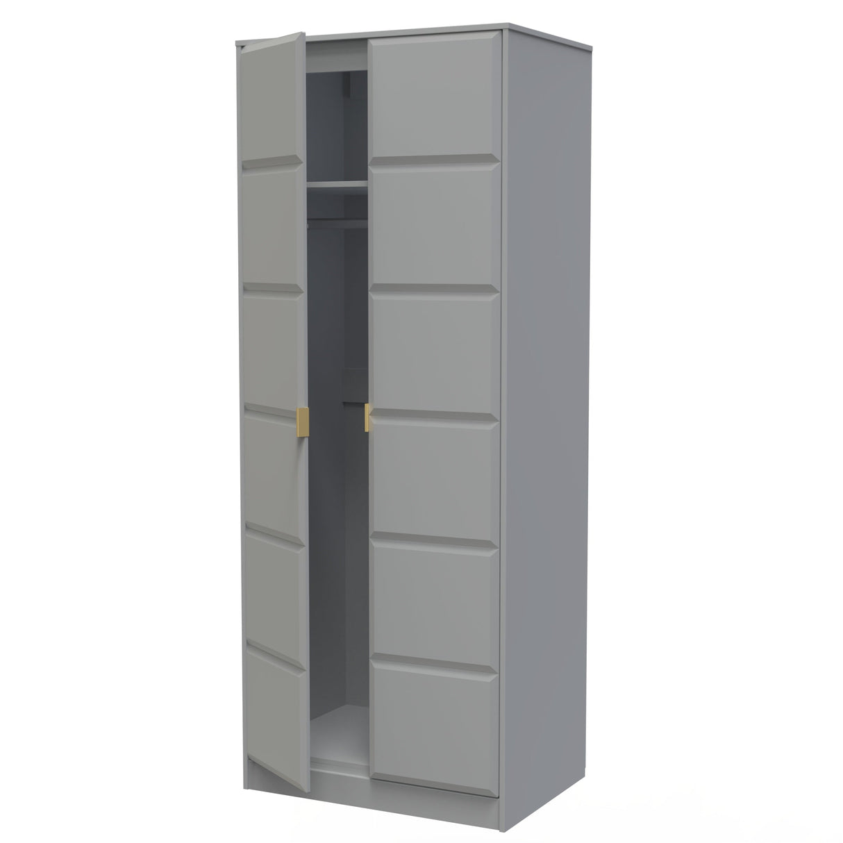 Cube 2 Door Wardrobe - Welcome Furniture