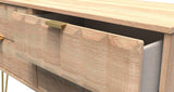 Cube 4 Drawer Bed Box with Gold Hairpin Legs - Welcome Furniture