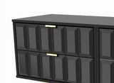 Cube 4 Drawer Bed Box with Gold Hairpin Legs - Welcome Furniture