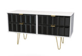 Cube 4 Drawer Bed Box with Gold Hairpin Legs - Welcome Furniture