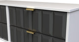 Cube 4 Drawer Bed Box with Gold Hairpin Legs - Welcome Furniture