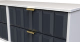 Cube 4 Drawer Bed Box with Gold Hairpin Legs - Welcome Furniture