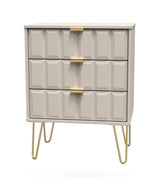 Cube 4 Drawer Bed Box with Gold Hairpin Legs - Welcome Furniture