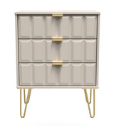 Cube 4 Drawer Bed Box with Gold Hairpin Legs - Welcome Furniture