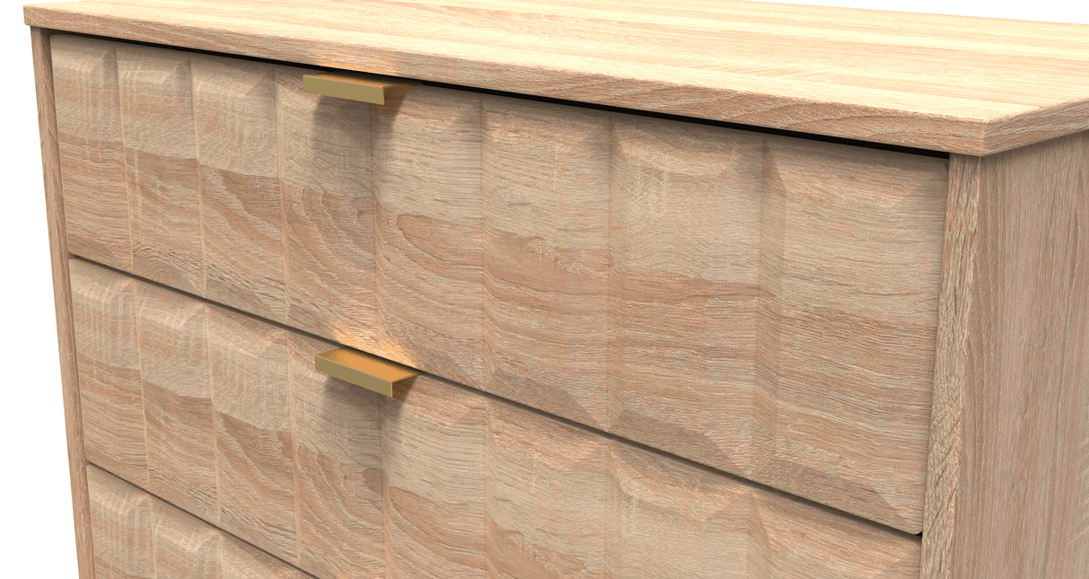 Cube 4 Drawer Chest with Gold Hairpin Legs - Welcome Furniture
