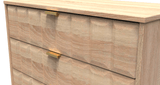 Cube 4 Drawer Chest with Gold Hairpin Legs - Welcome Furniture