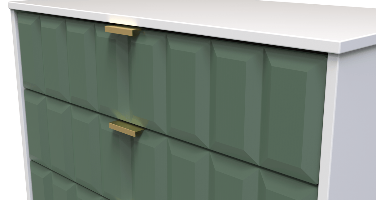 Cube 4 Drawer Chest with Gold Hairpin Legs - Welcome Furniture