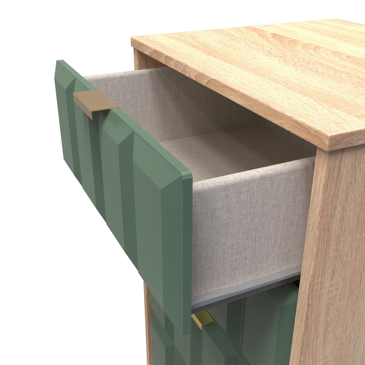 Cube Chest of 5 Drawers with Gold Hairpin Legs - Welcome Furniture