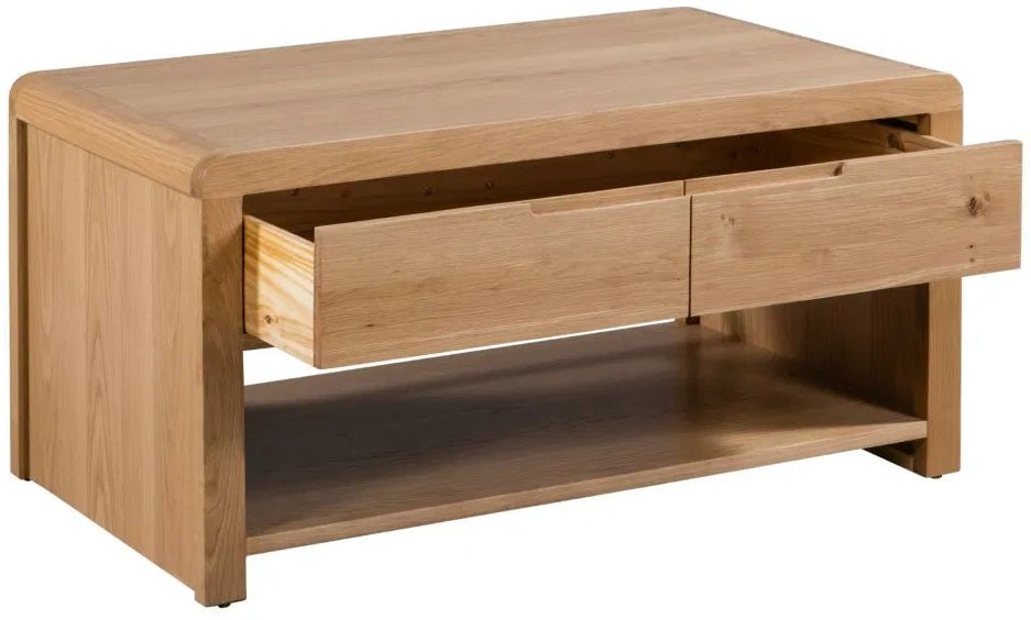 Curve 1 Drawer Coffee Table - Julian Bowen