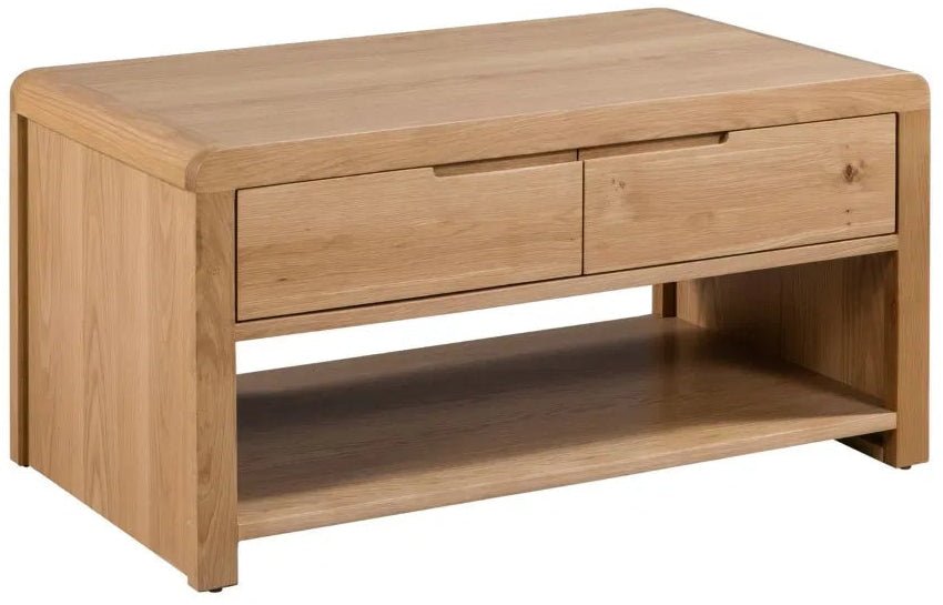 Curve 1 Drawer Coffee Table - Julian Bowen