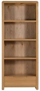 Curve 1 Drawer Tall Bookcase - Julian Bowen