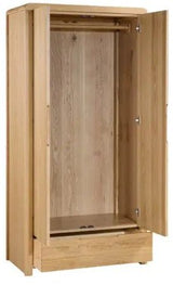 Curve 2 Door 1 Drawer Double Wardrobe - Julian Bowen